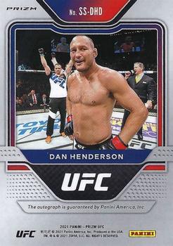 2021 Panini Prizm UFC - Sensational Signatures Silver Prizms #SS-DHD Dan Henderson Back