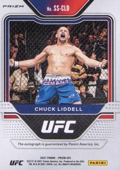 2021 Panini Prizm UFC - Sensational Signatures Gold Prizms #SS-CLD Chuck Liddell Back
