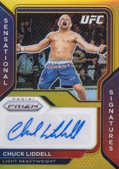 2021 Panini Prizm UFC - Sensational Signatures Gold Prizms #SS-CLD Chuck Liddell Front