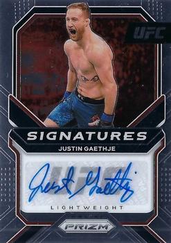 2021 Panini Prizm UFC - Signatures #SG-JGT Justin Gaethje Front