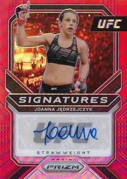 2021 Panini Prizm UFC - Signatures Red Prizms #SG-JJZ Joanna Jedrzejczyk Front