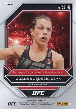 2021 Panini Prizm UFC - Signatures Mojo Prizms #SG-JJZ Joanna Jedrzejczyk Back