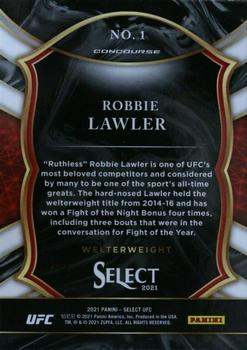 2021 Panini Select UFC #1 Robbie Lawler Back