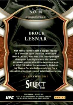 2021 Panini Select UFC #18 Brock Lesnar Back