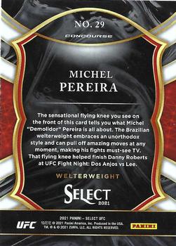 2021 Panini Select UFC #29 Michel Pereira Back