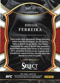 2021 Panini Select UFC #32 Diego Ferreira Back