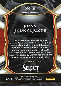 2021 Panini Select UFC #45 Joanna Jedrzejczyk Back