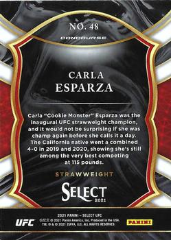 2021 Panini Select UFC #48 Carla Esparza Back