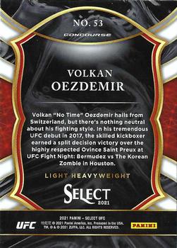 2021 Panini Select UFC #53 Volkan Oezdemir Back