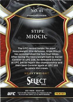 2021 Panini Select UFC #61 Stipe Miocic Back
