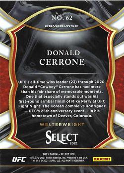 2021 Panini Select UFC #62 Donald Cerrone Back