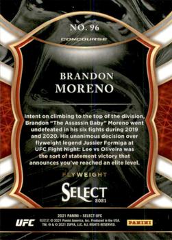 2021 Panini Select UFC #96 Brandon Moreno Back