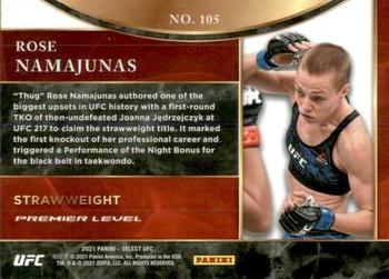 2021 Panini Select UFC #105 Rose Namajunas Back