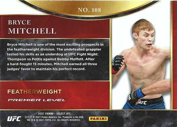 2021 Panini Select UFC #108 Bryce Mitchell Back