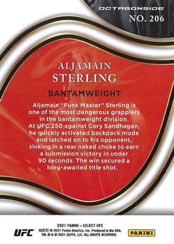2021 Panini Select UFC #206 Aljamain Sterling Back