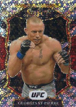 2021 Panini Select UFC - Disco Prizms #14 Georges St-Pierre Front