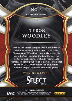 2021 Panini Select UFC - Scope Prizms #3 Tyron Woodley Back