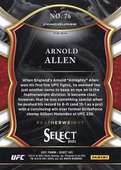 2021 Panini Select UFC - Scope Prizms #76 Arnold Allen Back