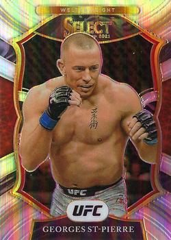 2021 Panini Select UFC - Silver Prizms #14 Georges St-Pierre Front