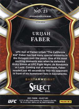 2021 Panini Select UFC - Silver Prizms #23 Urijah Faber Back