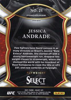 2021 Panini Select UFC - Silver Prizms #25 Jessica Andrade Back