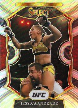 2021 Panini Select UFC - Silver Prizms #25 Jessica Andrade Front