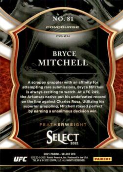 2021 Panini Select UFC - Silver Prizms #81 Bryce Mitchell Back