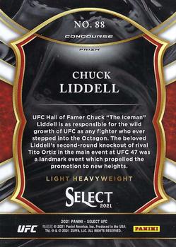 2021 Panini Select UFC - Silver Prizms #88 Chuck Liddell Back