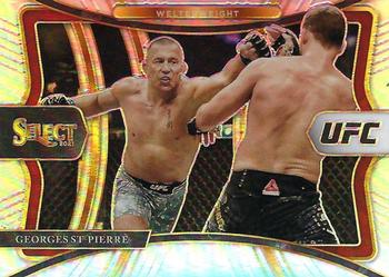 2021 Panini Select UFC - Silver Prizms #135 Georges St-Pierre Front