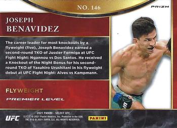 2021 Panini Select UFC - Silver Prizms #146 Joseph Benavidez Back