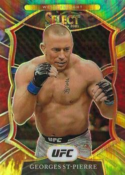 2021 Panini Select UFC - Tie-Dye Prizms #14 Georges St-Pierre Front