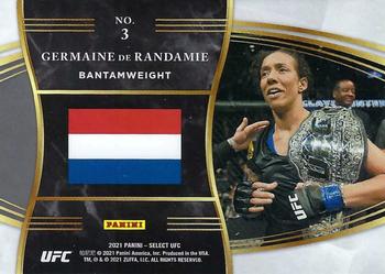 2021 Panini Select UFC - Global Icons #3 Germaine de Randamie Back