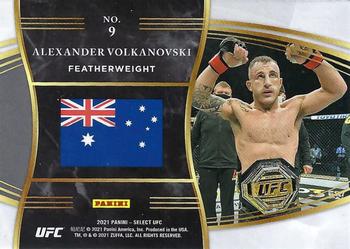 2021 Panini Select UFC - Global Icons #9 Alexander Volkanovski Back