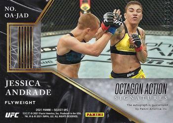 2021 Panini Select UFC - Octagon Action Signatures #OA-JAD Jessica Andrade Back