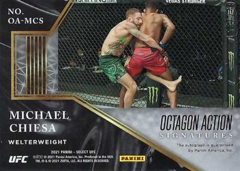 2021 Panini Select UFC - Octagon Action Signatures #OA-MCS Michael Chiesa Back