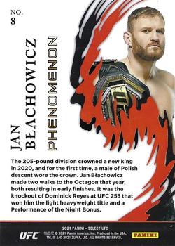 2021 Panini Select UFC - Phenomenon #8 Jan Blachowicz Back