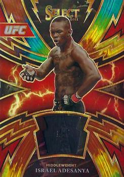 2021 Panini Select UFC - Sparks Tie-Dye Prizms #SP-IAD Israel Adesanya Front
