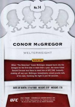 2021 Panini Chronicles UFC #14 Conor McGregor Back