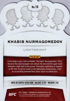 2021 Panini Chronicles UFC #16 Khabib Nurmagomedov Back