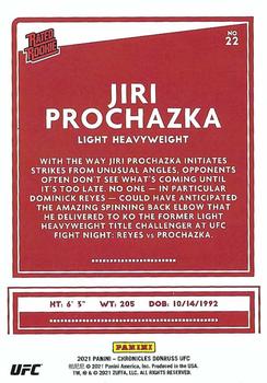2021 Panini Chronicles UFC #22 Jiri Prochazka Back