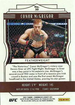2021 Panini Chronicles UFC #50 Conor McGregor Back