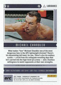 2021 Panini Chronicles UFC #56 Michael Chandler Back