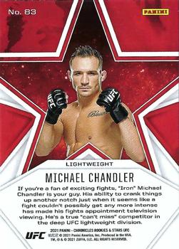 2021 Panini Chronicles UFC #83 Michael Chandler Back