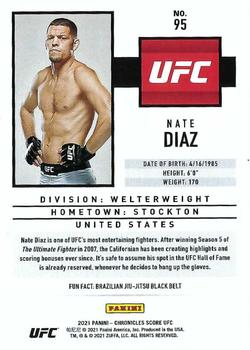 2021 Panini Chronicles UFC #95 Nate Diaz Back