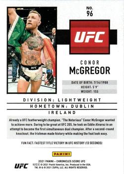 2021 Panini Chronicles UFC #96 Conor McGregor Back