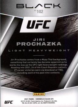 2021 Panini Chronicles UFC #102 Jiri Prochazka Back