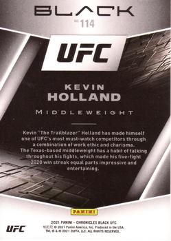 2021 Panini Chronicles UFC #114 Kevin Holland Back