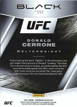 2021 Panini Chronicles UFC #117 Donald Cerrone Back