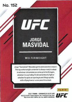 2021 Panini Chronicles UFC #152 Jorge Masvidal Back