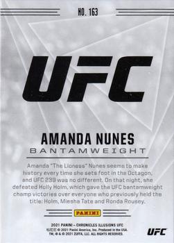 2021 Panini Chronicles UFC #163 Amanda Nunes Back